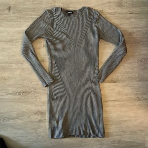 Express gray sweater dress